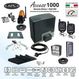 Automatic Electric Sliding Gate Kit AC to 24V DC Extra Heavy Duty Sliding Gate Opener Kit with Encoder System