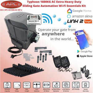 Sliding Electric Gate Automation System With Spring Limits - Sliding Gate Opener