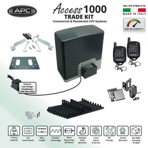 Automatic Electric Sliding Gate AC to 24V DC Extra Heavy Duty Sliding Gate Opener Kit with Encoder System
