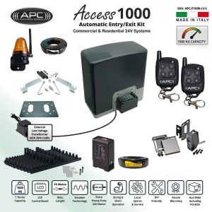 AC to 24V DC Automatic Electric Sliding Gate Extra Heavy Duty Sliding Gate Opener Kit with Encoder System