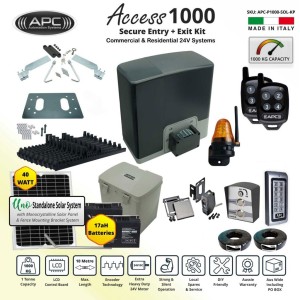 Automatic Electric Sliding Gate Solar Power Extra Heavy Duty Sliding Gate Opener Kit with Encoder System