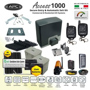 Automatic Electric Sliding Gate Solar Power Kit Extra Heavy Duty Sliding Gate Opener Kit with Encoder System