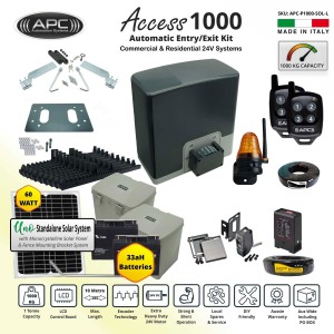 Automatic Electric Sliding Gate Solar Power Kit Extra Heavy Duty Sliding Gate Opener Kit with Encoder System