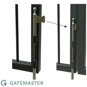 Gatemaster (ADBS) Auto-locking Drop Bolt Side Screw Fixed| Solid Steel Autolocking Dropbolts