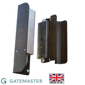 The Gatemaster EMGK Gate Maglock System - Stainless Steel Magnetic Lock Offers a 545 Kg Holding Force and Features a Switch That Indicates the Locked/Unlocked Status. Included Durable, Powder-Coated Attachment Plates With Built-In Pull Handles for Smooth Gate Operation.