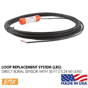 EMX-LRS-DB-50 Direct Burial Sensor Probe with 15m Cable (Made in USA) | Loop Detector Sensor for Driveway Access Control