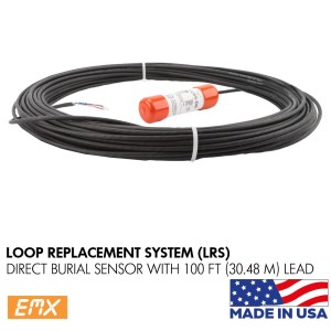 EMX-LRS-DB-100 Direct Burial Sensor Probe with 30m Cable (Made in USA) | Loop Detector Sensor for Driveway Access Control