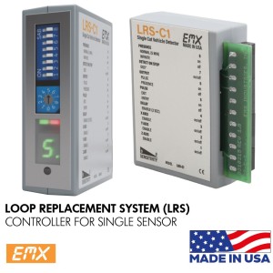 EMX-LRS Vehicle Detector Controller For a Single Loop Detector Sensor (Made in USA) | Loop Replacement System(LRS) Single Saw Cut Magnetoresistive Vehicle Detector Controller For Single Sensor