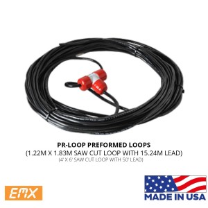 EMX-PR-4x6-50| 122x183cm Saw-Cut Vehicle Detector Loop With 15-Meter Wire Lead-In | Vehicle Detection Safety Loop