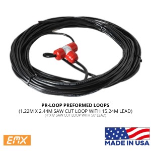 EMX-PR-4x8-50| 122x243cm Saw-Cut Vehicle Detector Loop With 15-Meter Wire Lead-In | Vehicle Detection Safety Loop