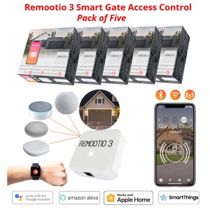 Pack 0f Five Remootio 3 Garage Door Opener Smart Wi-Fi Bluetooth Electric Gate Opener