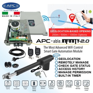 Single Swing Gate Automation, Remote Control APC Proteous PT-5000 Automatic Electric Gate Opener System