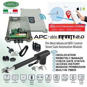 Swing Gate Automation, Remote Control APC Proteous PT-5000 Automatic Solar Electric Gate Opener System