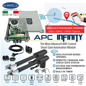 Double Swing Gate Opener, APC Proteous PT-9000 Automatic Electric Gate Opener System WiFi Smart Mobile Control