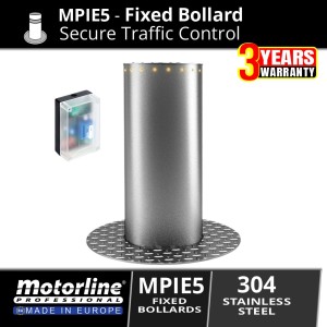 Motorline MPIE5/600 Fixed Bollard with RGB LED | Security & Traffic Control Bollards | Heavy-duty safety bollard with 20,000kg load capacity. Ideal for Australian traffic management and access control systems.